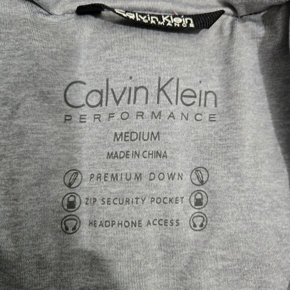 Calvin Klein Performance Women M Pink Premium Duck Down Puffer Vest Full Zip - Picture 10 of 15